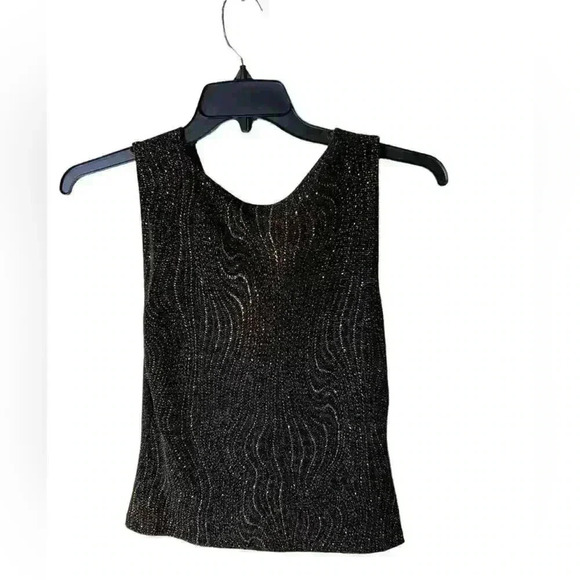 MB Casual USA Top Women's Size Extra Large Sparkle Shimmer Metallic Sleeveless - Picture 7 of 9